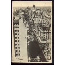 CIUDAD DE BUENOS AIRES ANTIGUA TARJETA POSTAL VISTA AVENIDA DE MAYO